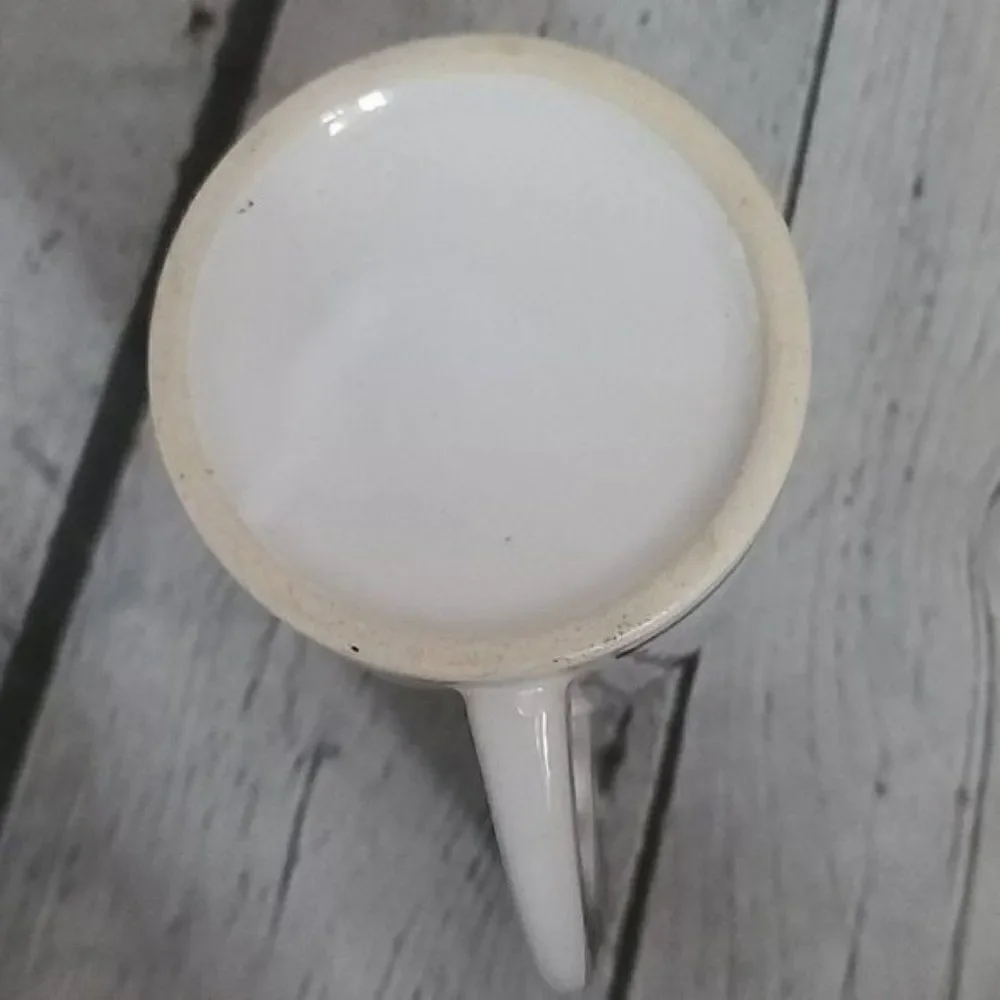 Vintage Christmas Snowman Handle Coffee Mug